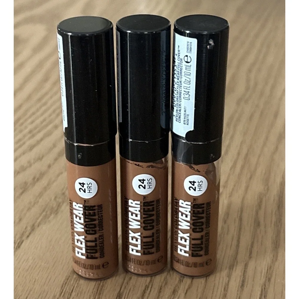 3~Revlon Colorstay Flex Wear Full Cover Concealer~#075 Hazelnut New Sealed